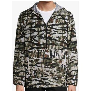 No Boundaries Camo XL Camouflage Anorak Pullover Hooded Windbreaker Jacket Hoode